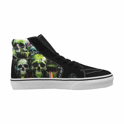 MEN'S Rainbow From Skull S High Top Canvas Wallpaper Art Sneakers