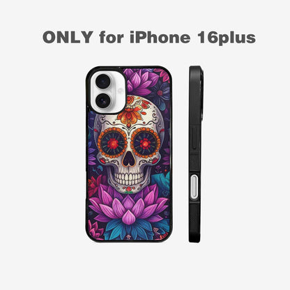 iPhone 16 Plus Case — Lotus Many Hundreds Of Skulls Art, Personalized Phone Case