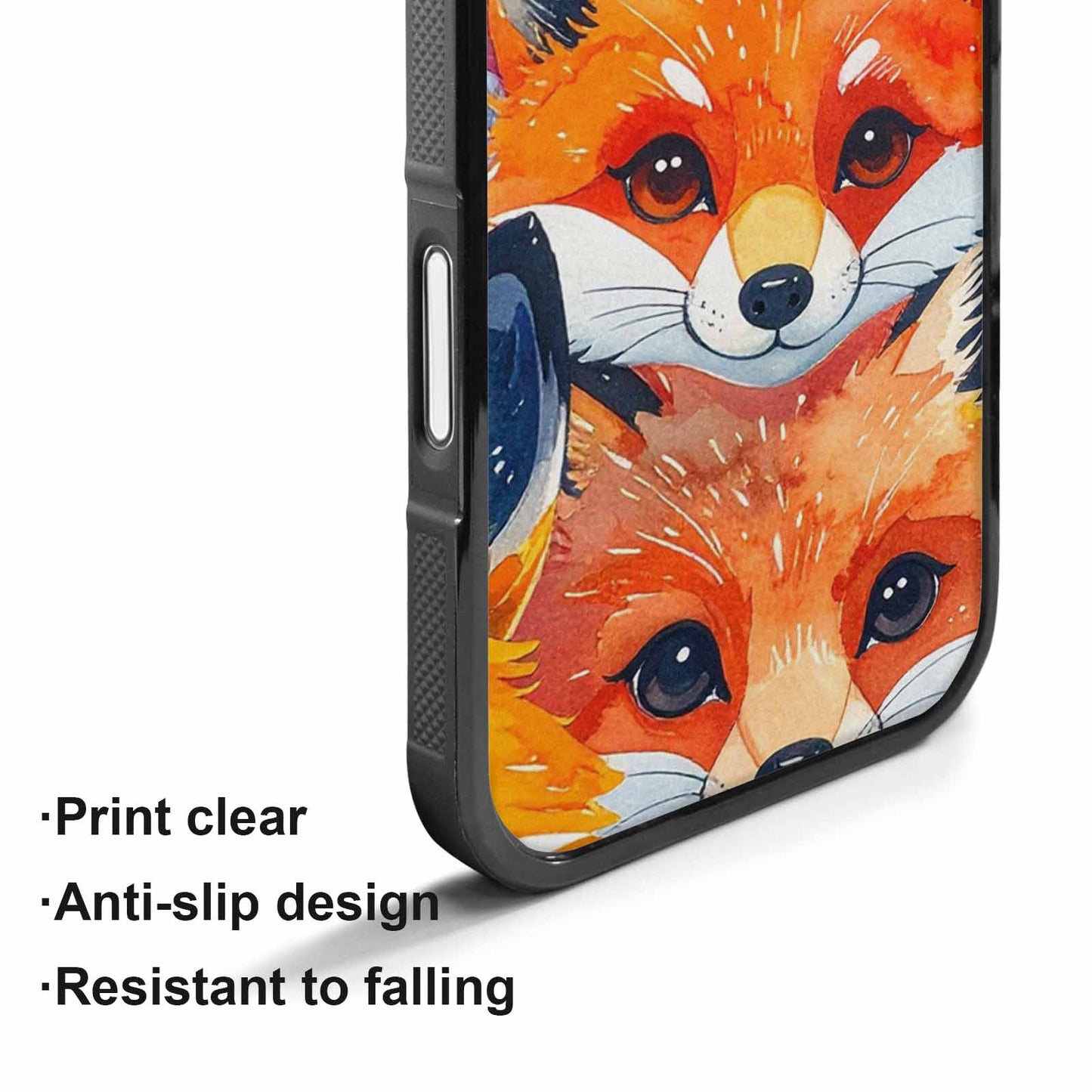 iPhone 17 Case — Watercolor Kawaii Fox Watercolor Abstract, Custom Print Case Cover