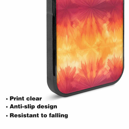 iPhone 15 Plus Case — Ombre Tie Dye Sunset, Custom Phone Case