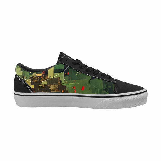 MEN'S Military Camouflage Blotch Canvas Lace-Up Vivid Custom Shoes