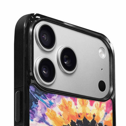 iPhone 17 Pro Case — Black Blue Ink Tie Dye Tie, Original Design Phone Case