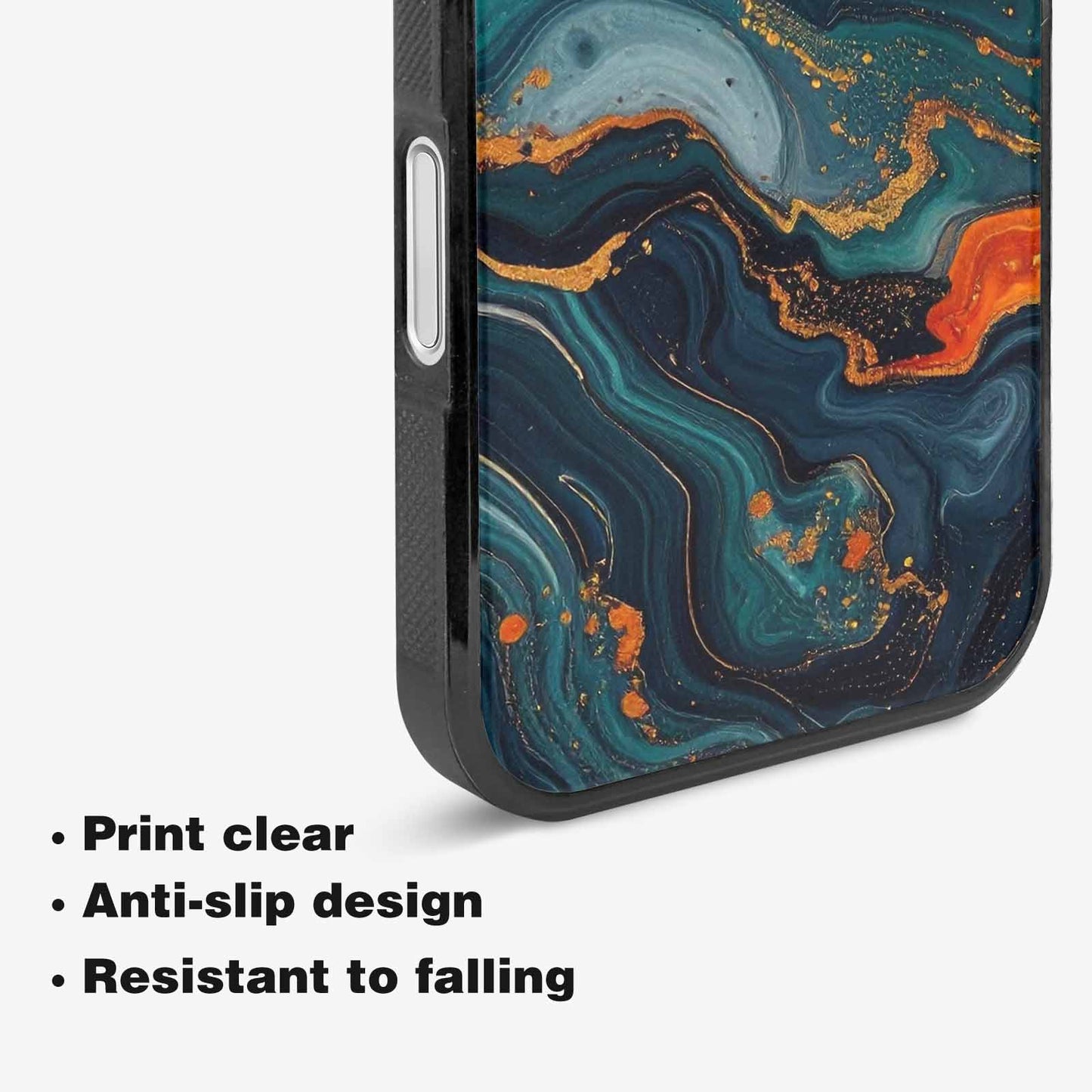 iPhone 16 Case — Marble Dark, Unique Phone Case Design