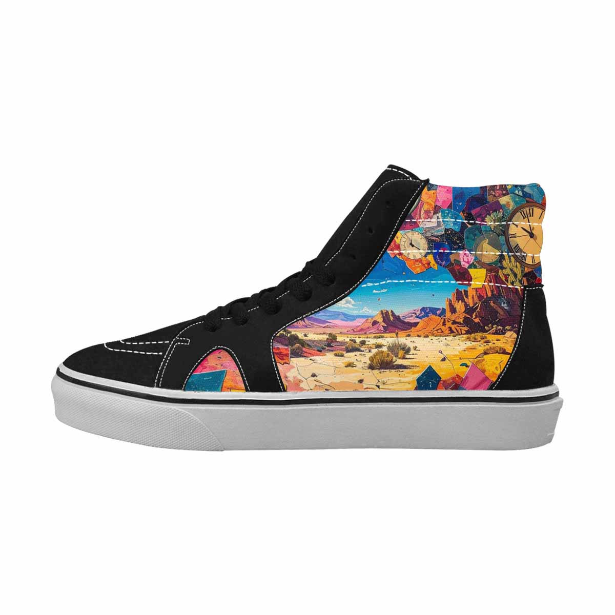 MEN'S Surreal Dream Fragment High Top Canvas Vibrant Chaos Sneakers