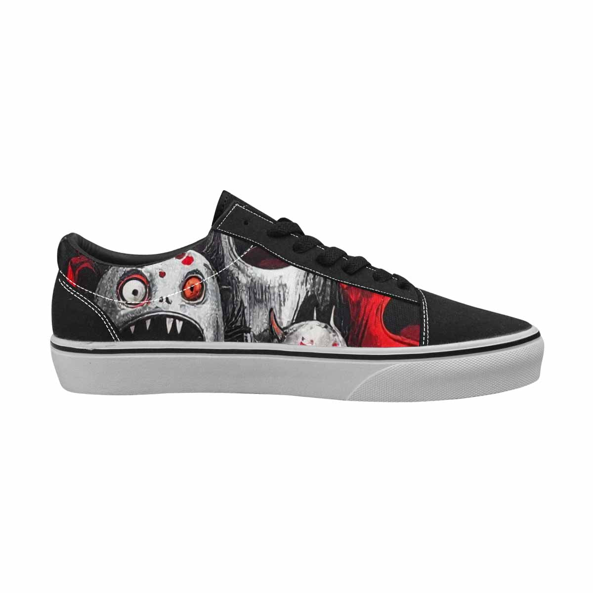 WOMEN'S Monsters (general) Lace-Up Canvas Dark Academia Custom Sneakers