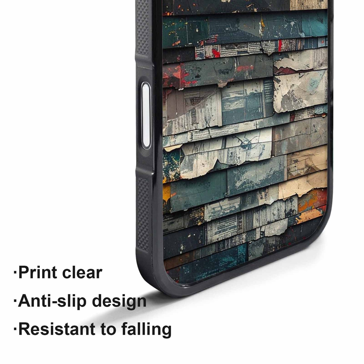 iPhone 17 Pro Case — Distressed Grunge Texture Pattern Hundreds Original, Personalized Phone Case