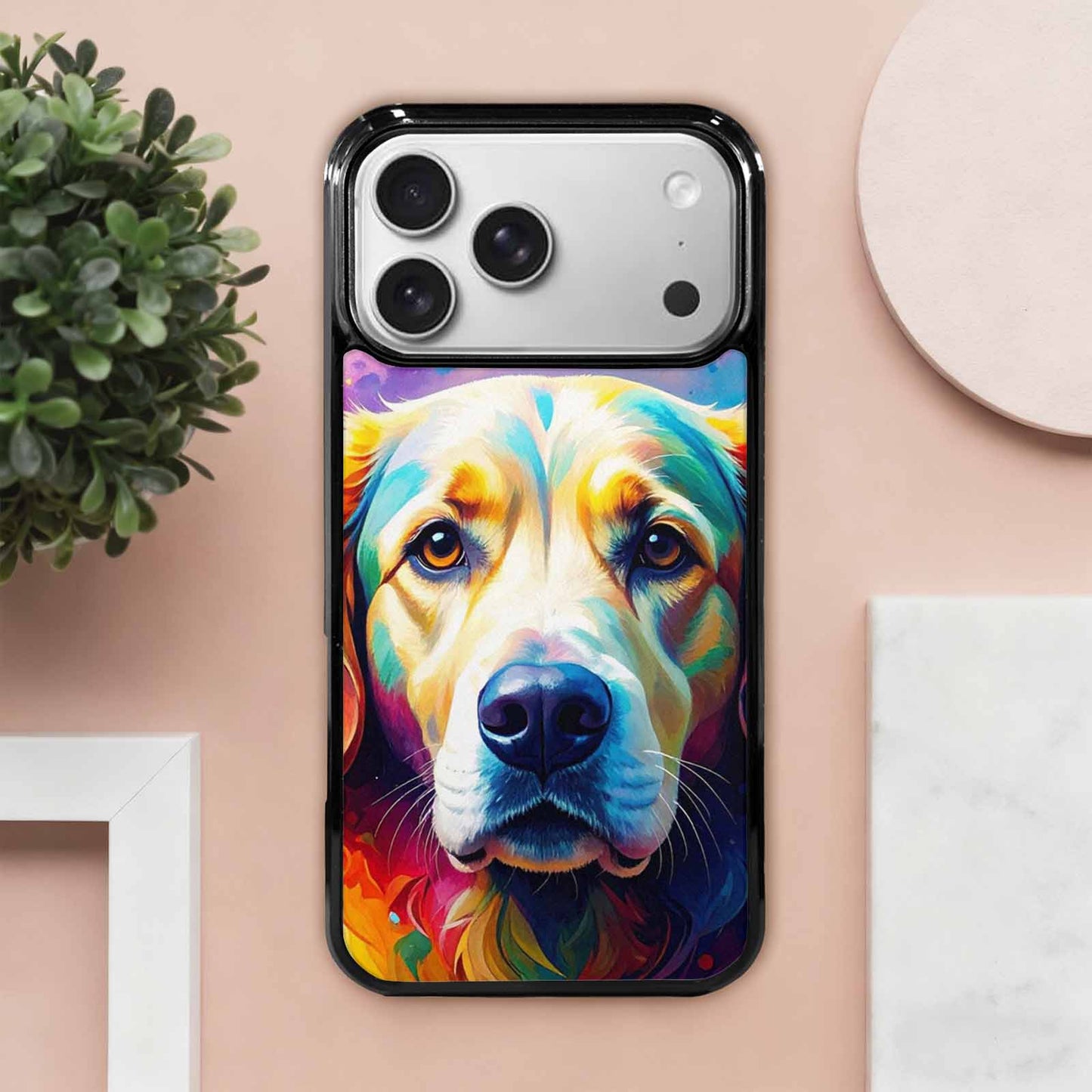 iPhone 17 Pro Max Case — Golden Retriever Watercolor Art Watercolor Abstract, Custom Print Case Cover
