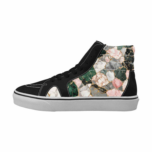 WOMEN'S Marble Stone Texture High Top Canvas Dreamcore Custom Shoes