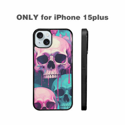 iPhone 15 Plus Case — Thousands Of Skulls Custom, Custom Phone Case