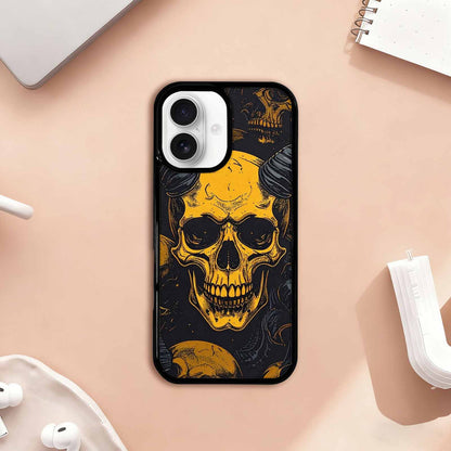 iPhone 17 Case — Skull Dark Art Gothic Print Gothic, Custom Printed Phone Case