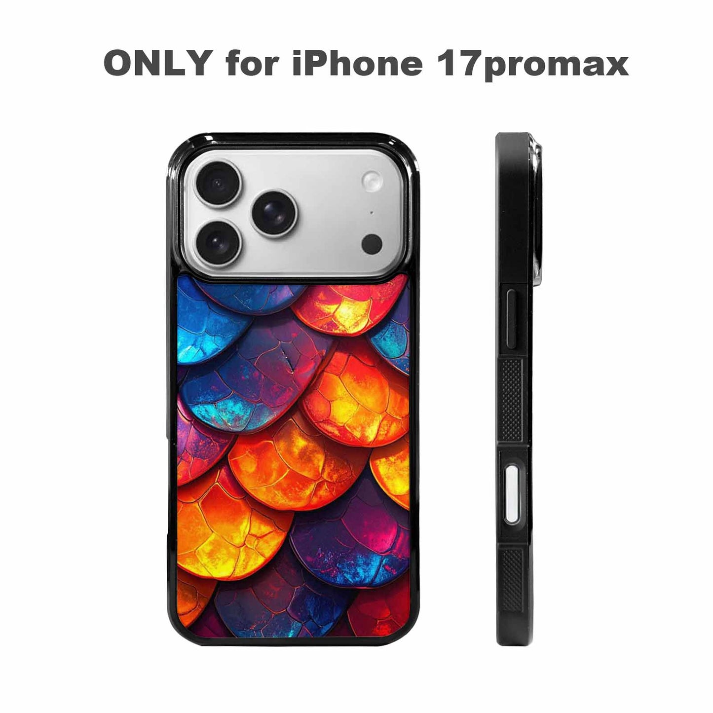 iPhone 17 Pro Max Case — Snake Print Dark Seamless Animal Print, Custom Phone Case