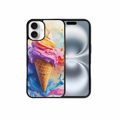 iPhone 16 Plus Case — Melting Icecream Collage, Custom Designed Case Cover