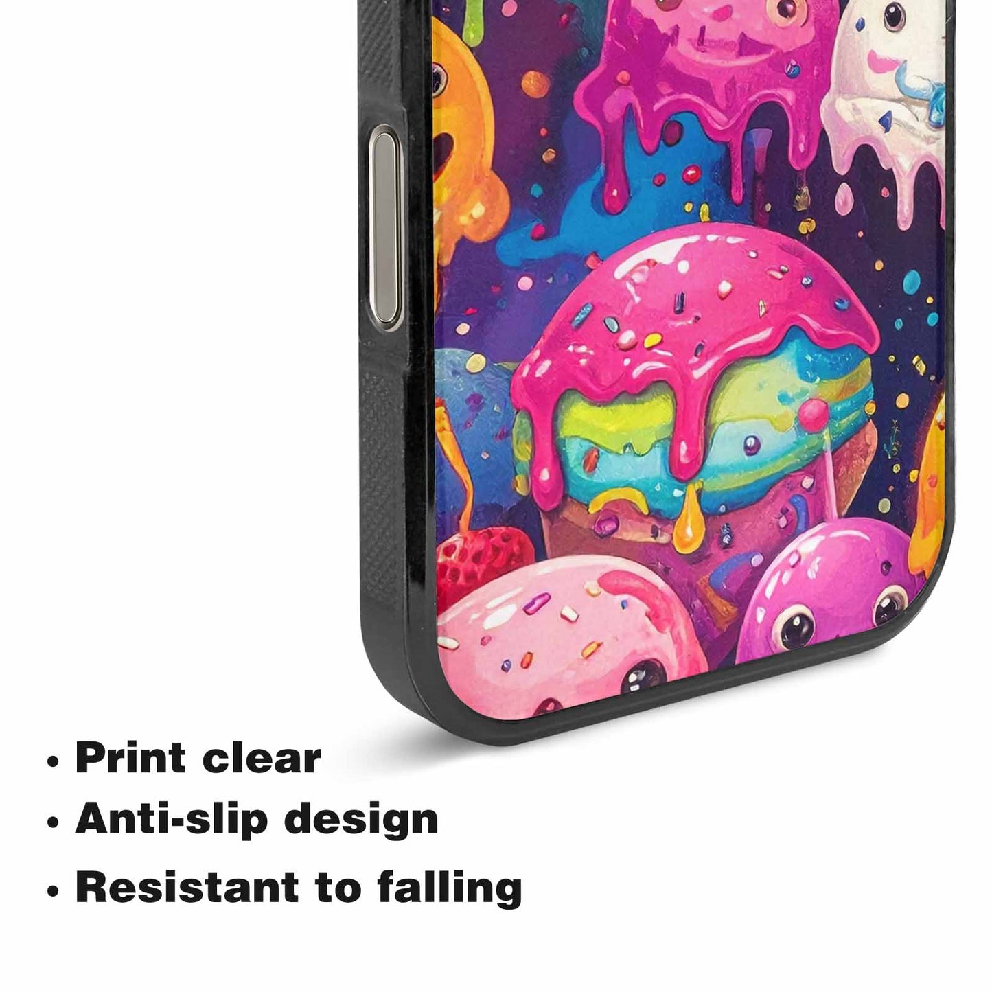 iPhone 16 Pro Case — Melting Ice Cream Monster Charac, Customized Protective Case