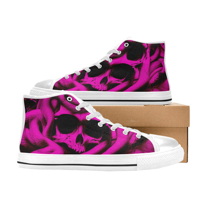 MEN'S Cc Snake Skull Art High Top Canvas Aesthetic Custom Shoes