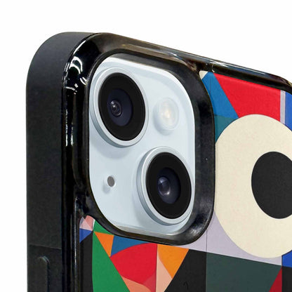iPhone 15 Case — 1960s Mod Cartoon Art Pattern, Custom Print Case Cover