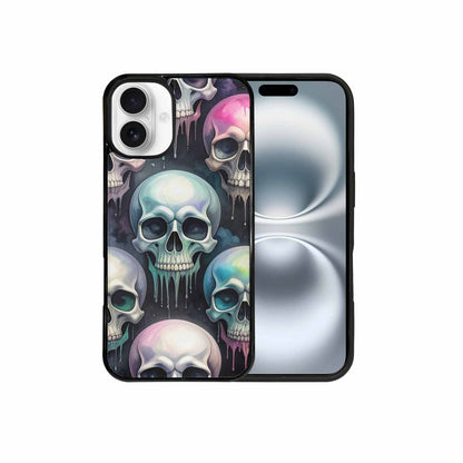 iPhone 16 Plus Case — Dark Black And White Color Tone, Personalized Phone Case