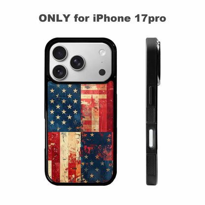 iPhone 17 Pro Case — Small American Flag Stars And Galaxy, Custom Printed Phone Case