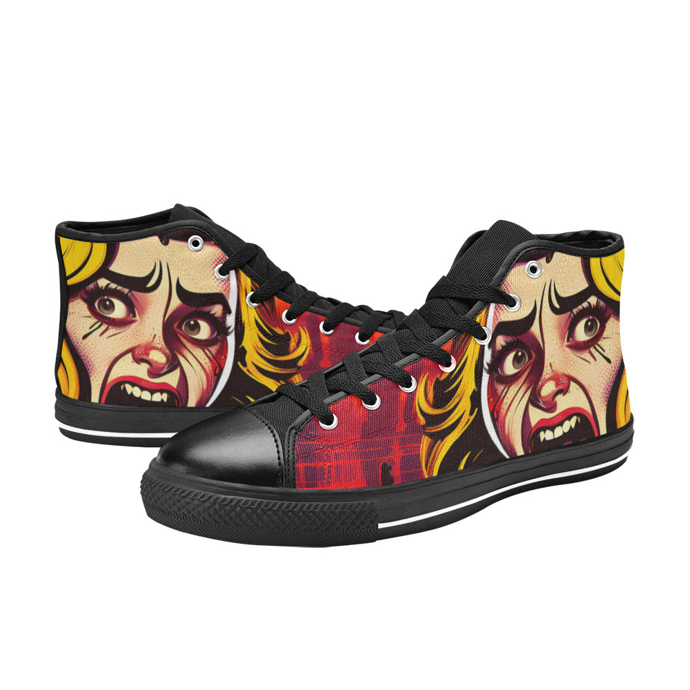 MEN'S Scream 1 Men’S High Top Canvas Dreamcore Sneakers