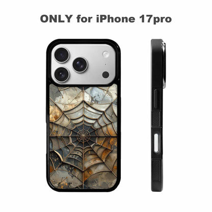 iPhone 17 Pro Case — Foil Galaxy Art Spider Galaxy Space, Unique Phone Case Design