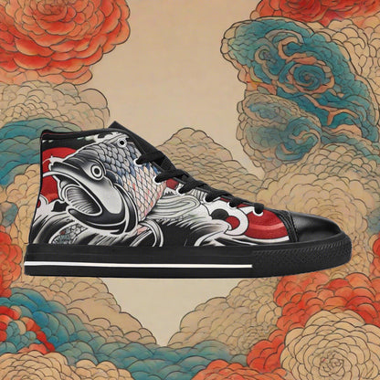 Jellyfish Pink Cream Custom WOMEN Bold Art - Freaky Shoes | Custom Art Sneakers