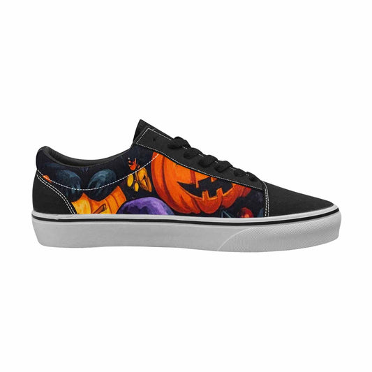 WOMEN'S Halloween Canvas Lace-Up Neon Fantasy Custom Sneakers