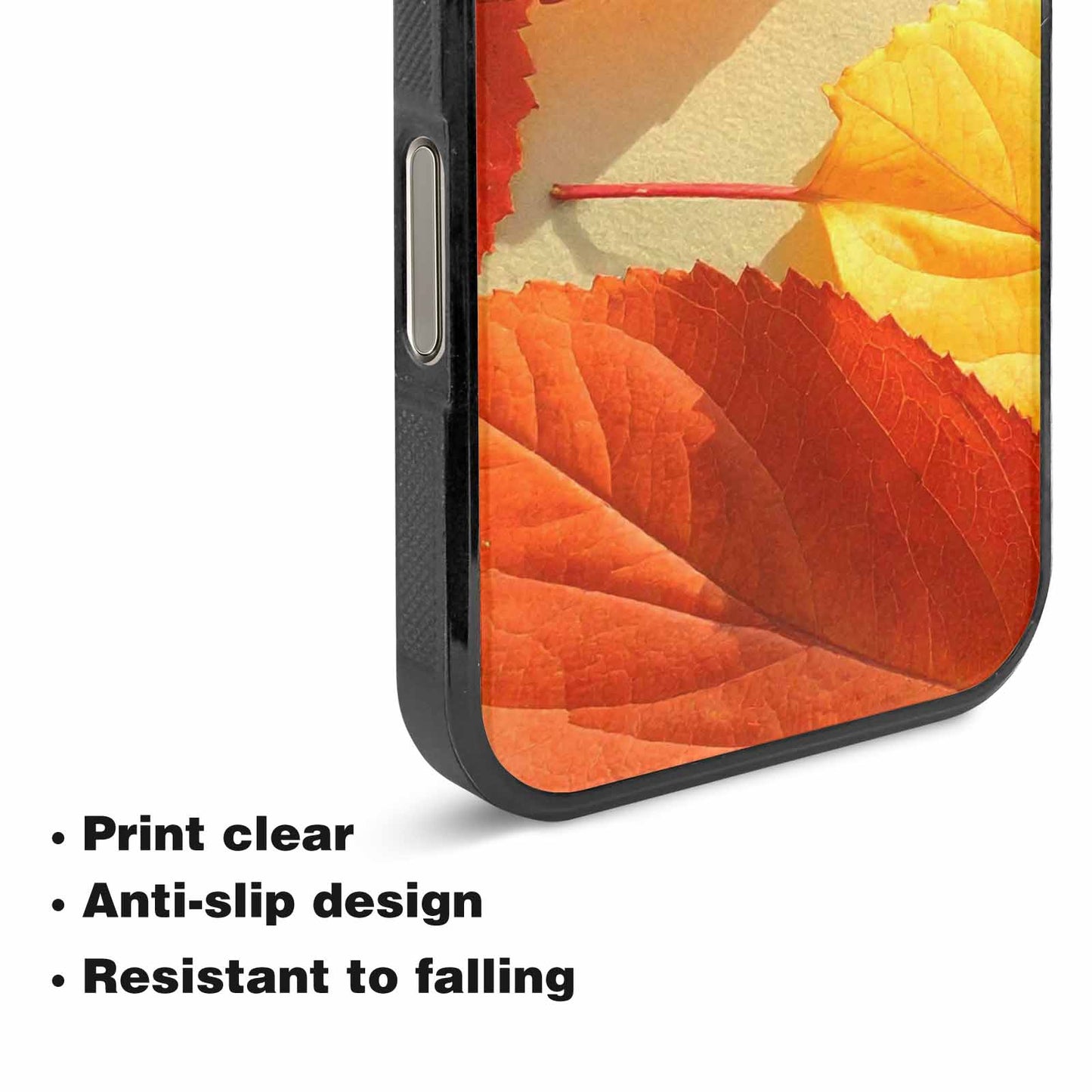 iPhone 16 Pro Case — Autumn Leaves, Custom Print Case Cover