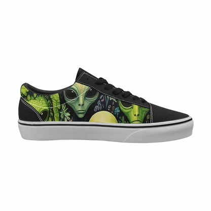 WOMEN'S Aliens Lace-Up Canvas Cottagecore Custom Sneakers