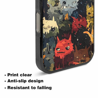 iPhone 16 Pro Max Case — Monsters Camomonsters Pattern Okl, Custom Made Phone Cover