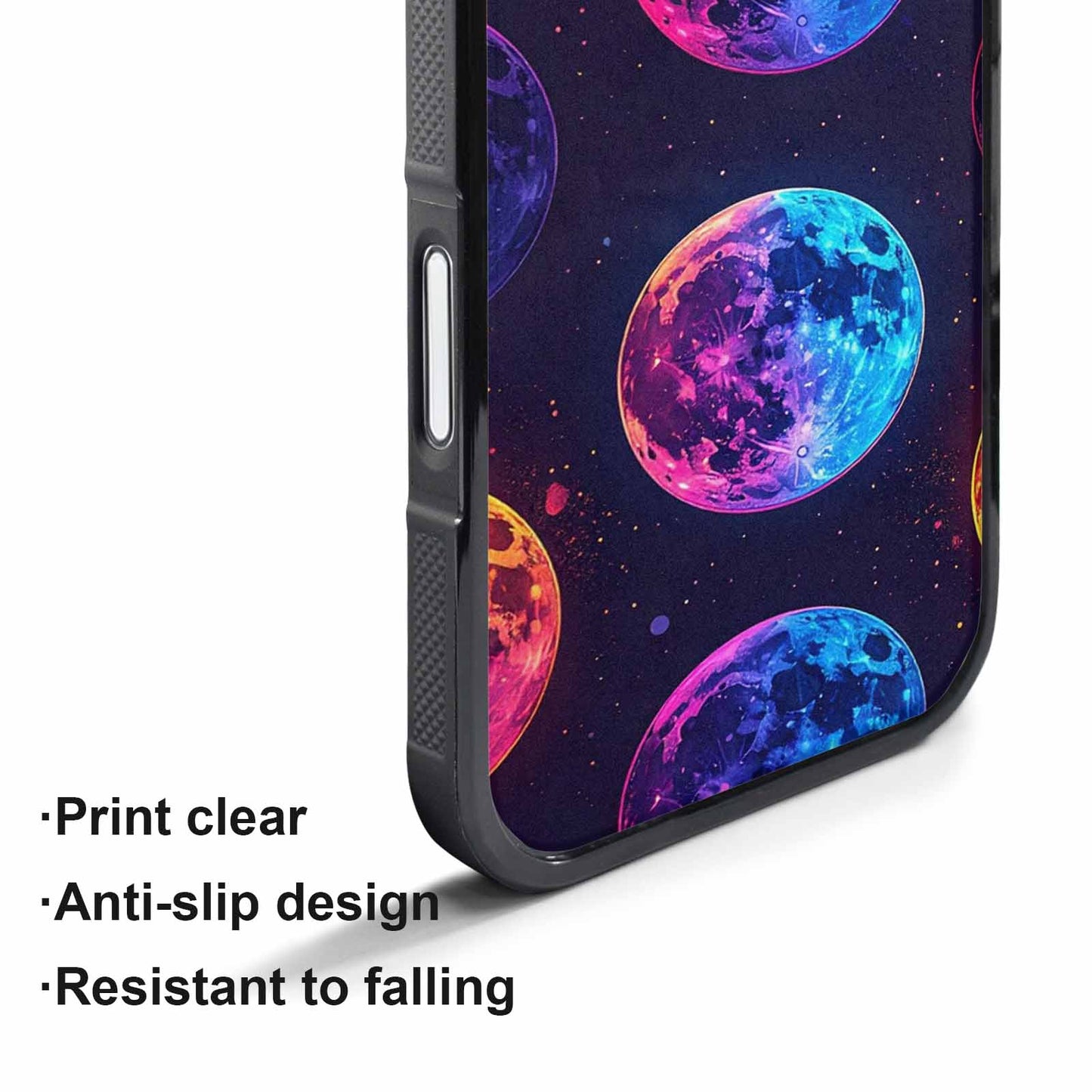 iPhone 17 Pro Max Case — Neon Winter Moon Cartoon Cute, Customized Protective Case