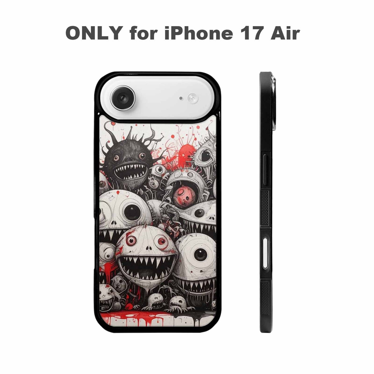 iPhone 17 Air Case — Multi Eye Monster Black Red Original, Custom Printed Phone Case