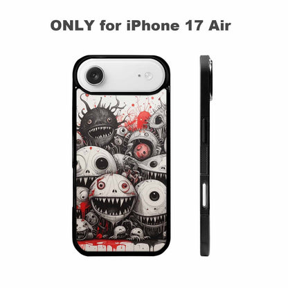 iPhone 17 Air Case — Multi Eye Monster Black Red Original, Custom Printed Phone Case