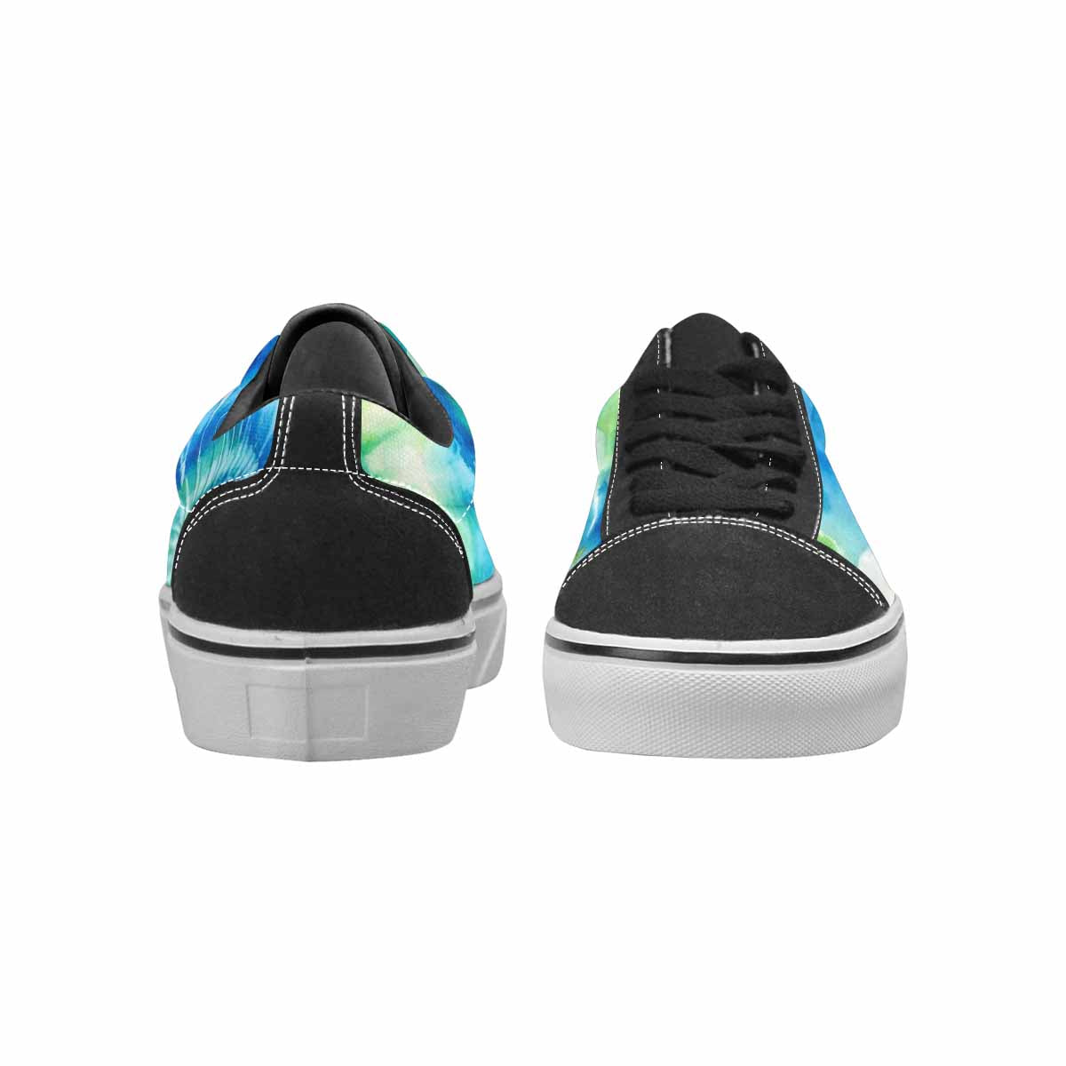 MEN'S Tie Dye Swirl Canvas Lace-Up Wallpaper Art Custom Shoes