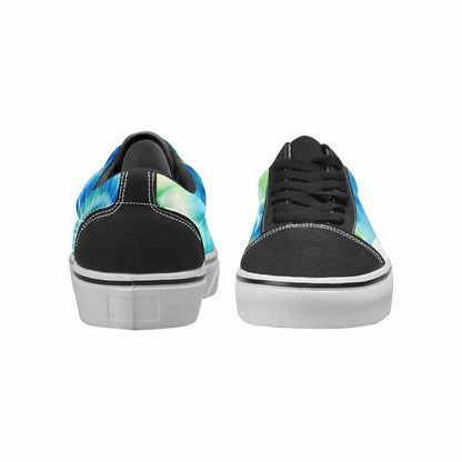 MEN'S Tie Dye Swirl Canvas Lace-Up Wallpaper Art Custom Shoes