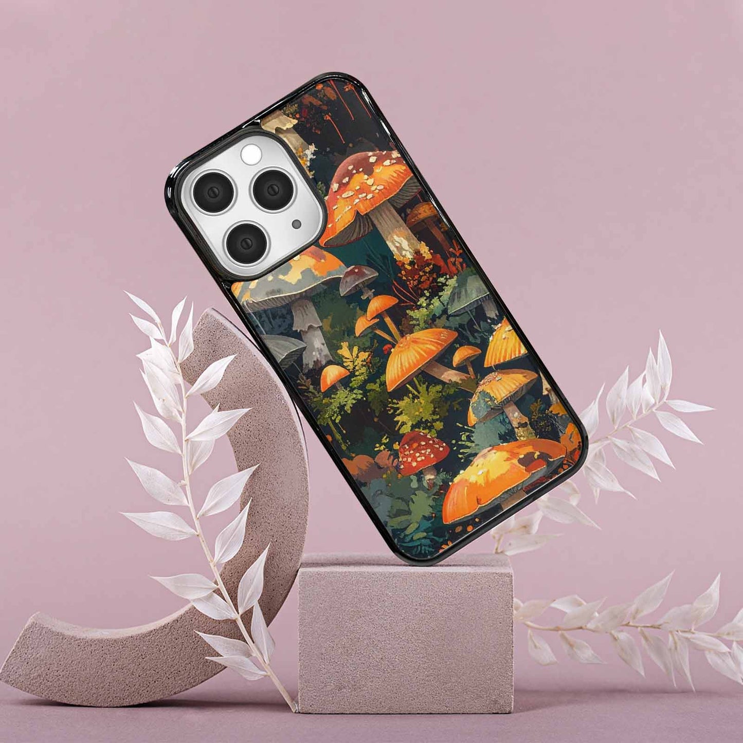 iPhone 15 Pro Max Case — Mushrooms Camomushrooms Patter, Custom Designed Case Cover