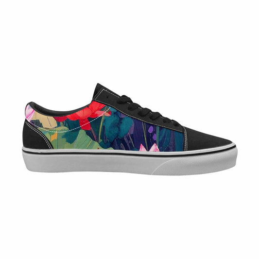 WOMEN'S Monet-Style Impressionist Water Canvas Lace-Up Cottagecore Custom Sneakers