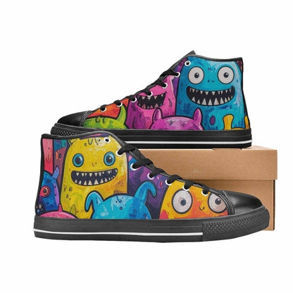 WOMEN'S Goofy Cartoon Monster High Top Canvas Y2K Sneakers