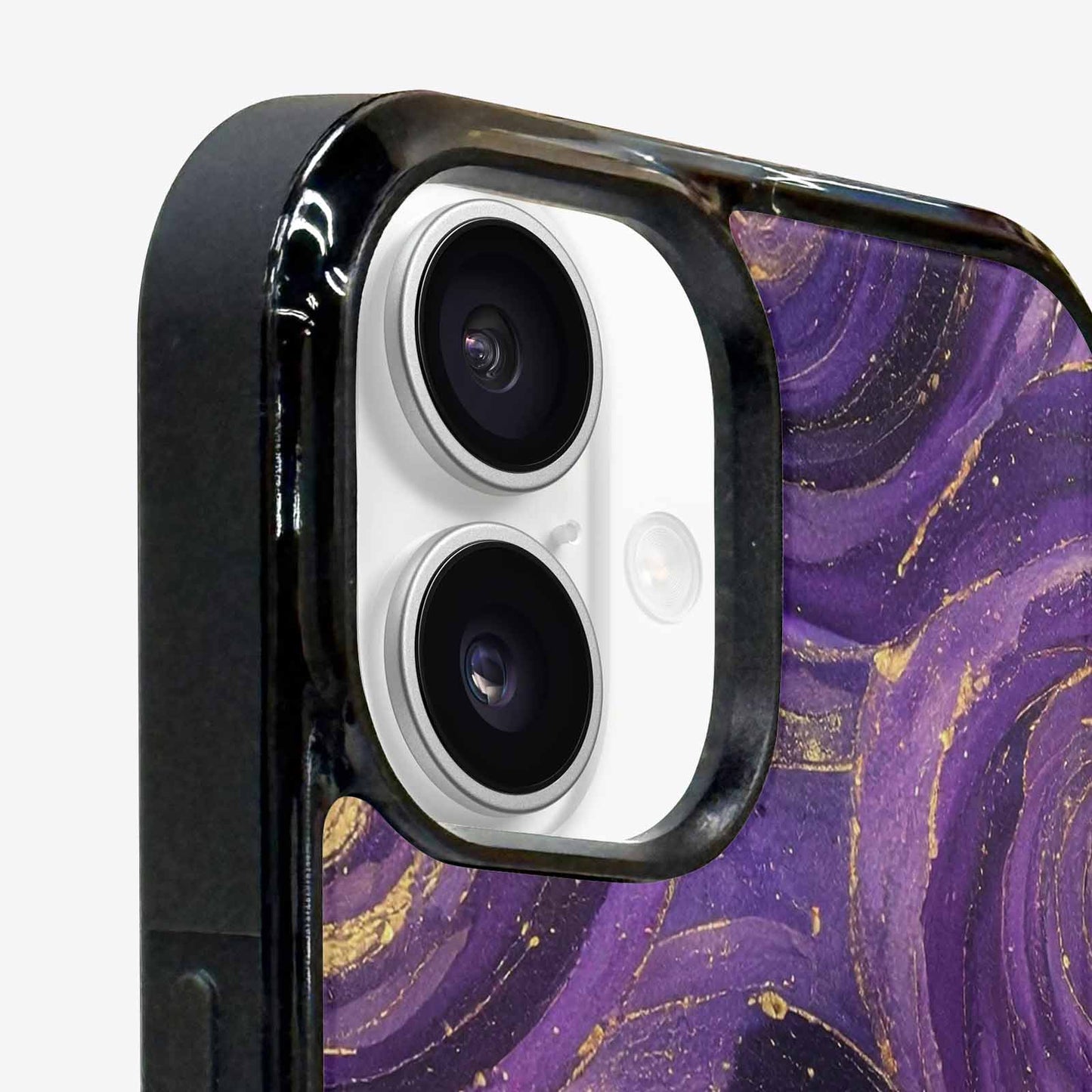 iPhone 16 Plus Case — Swirling Brushstroke Starry Night Texture Blended, Custom Phone Case