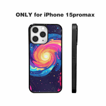 iPhone 15 Pro Max Case — Love Wins Galaxy Seamless Pattern Vibrant, Original Design Phone Case