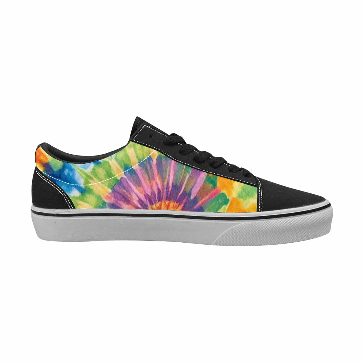 WOMEN'S Mushrooms  Tie Dye Lace-Up Canvas Grunge Custom Shoes