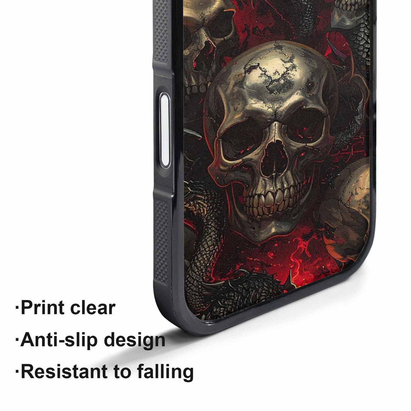 iPhone 17 Pro Max Case — Skull Dark Art Gothic Print Gothic, Custom Print Case Cover