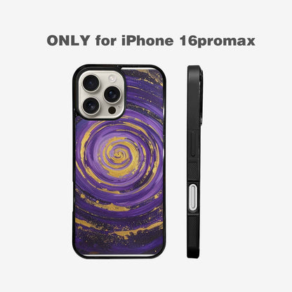 iPhone 16 Pro Max Case — Swirling Brushstroke Starry Night Texture Blended, Original Design Phone Case