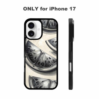 iPhone 17 Case — Chrome Gothic Watermelon Gothic Skulls, Custom Phone Case
