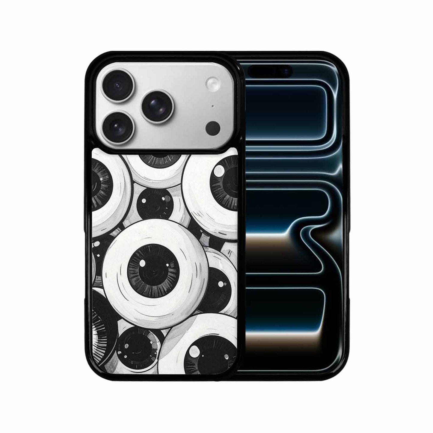 iPhone 17 Pro Case — Googly Cartoon Eyeballs Cartoon Cute, Custom Art Phone Cover