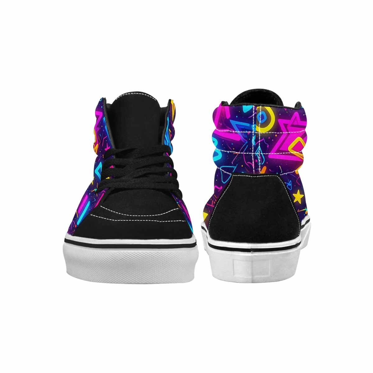 MEN'S 80s Retro Motif High Top Canvas Y2K Shoes