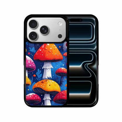 iPhone 17 Pro Case — Vivid Winter Mushroom Seamless Cartoon Cute, Custom Printed Phone Case