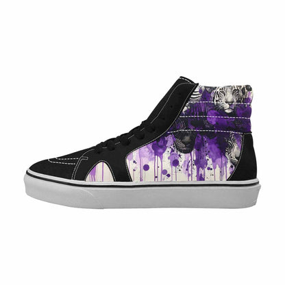 MEN'S Animal Print High Top Canvas Surreal Custom Shoes