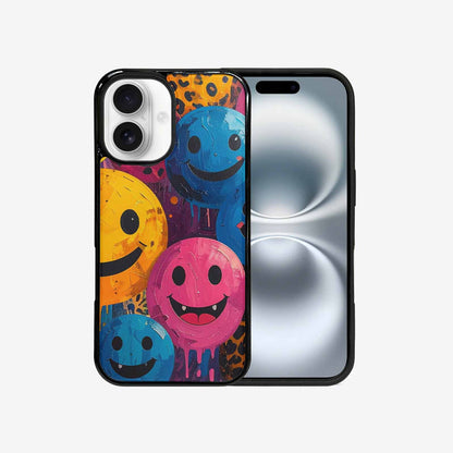 iPhone 16 Case — Smiley Faces Animal Printsmile Prk, Personalized Phone Case
