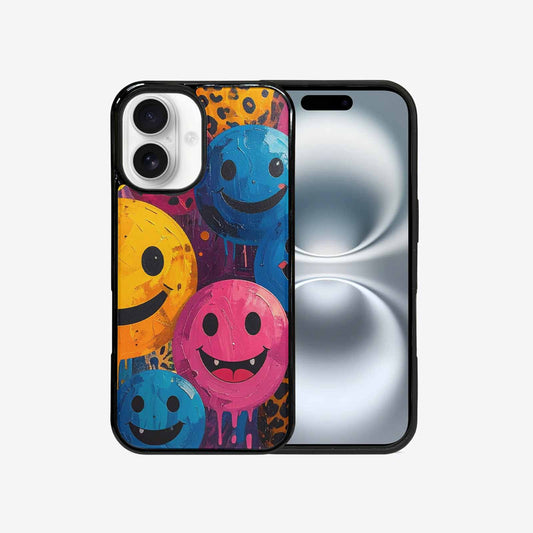 iPhone 16 Case — Smiley Faces Animal Printsmile Prk, Personalized Phone Case