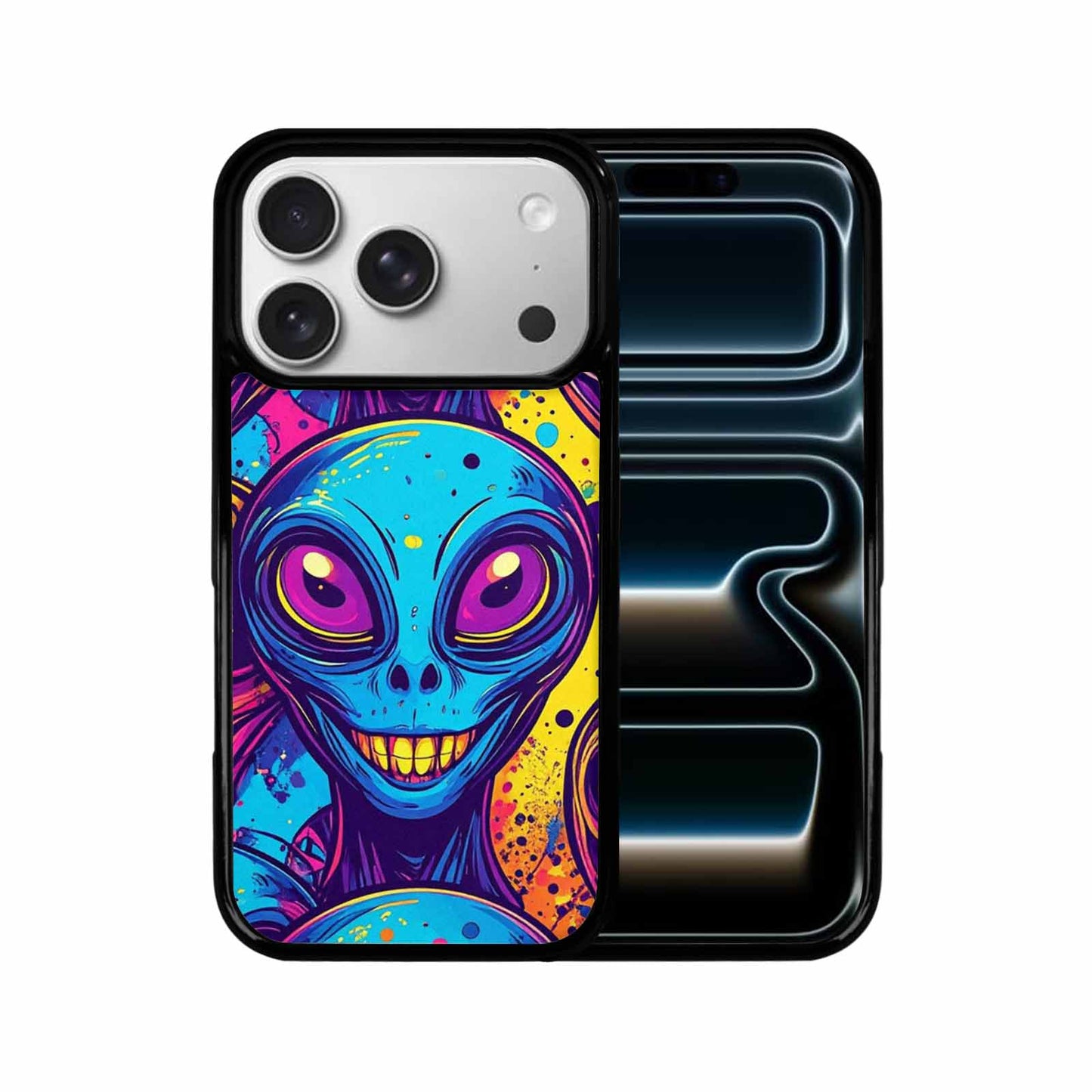 iPhone 17 Pro Case — Alien Ufo Cartoon Art Pattern Alien, Custom Designed Case Cover