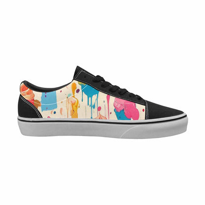 WOMEN'S Ice Cream Motif Ice Lace-Up Canvas Surreal Shoes